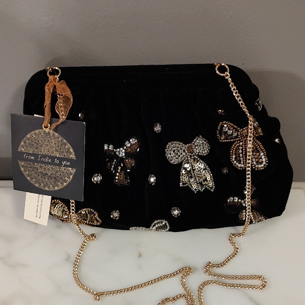 India Velvet Evening Bag